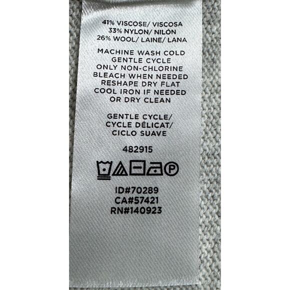 Loft Sweater Open Cardigan Women’s Size XS Draped Striped Wool Blend NEW - Picture 7 of 7